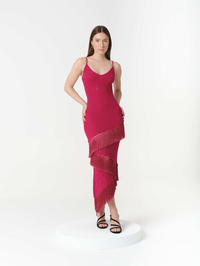 AMAIA DRESS RASPBERRY (PRE-ORDER)