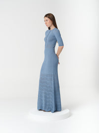 ISABEL DRESS FADED DENIM
