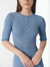 ISABEL DRESS FADED DENIM