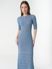 ISABEL DRESS FADED DENIM
