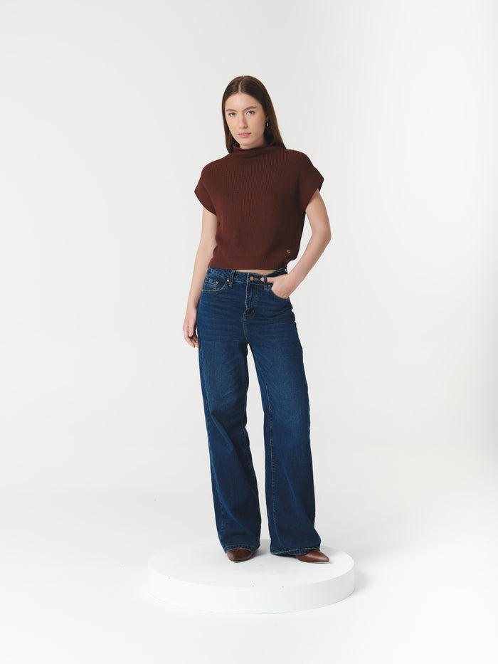 JANE TOP CHOCOLATE