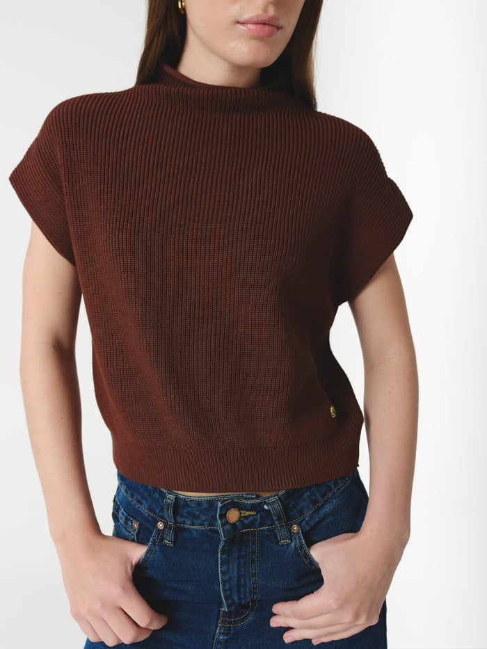 JANE TOP CHOCOLATE