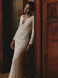 CAMELIA DRESS SILVER PEONY
