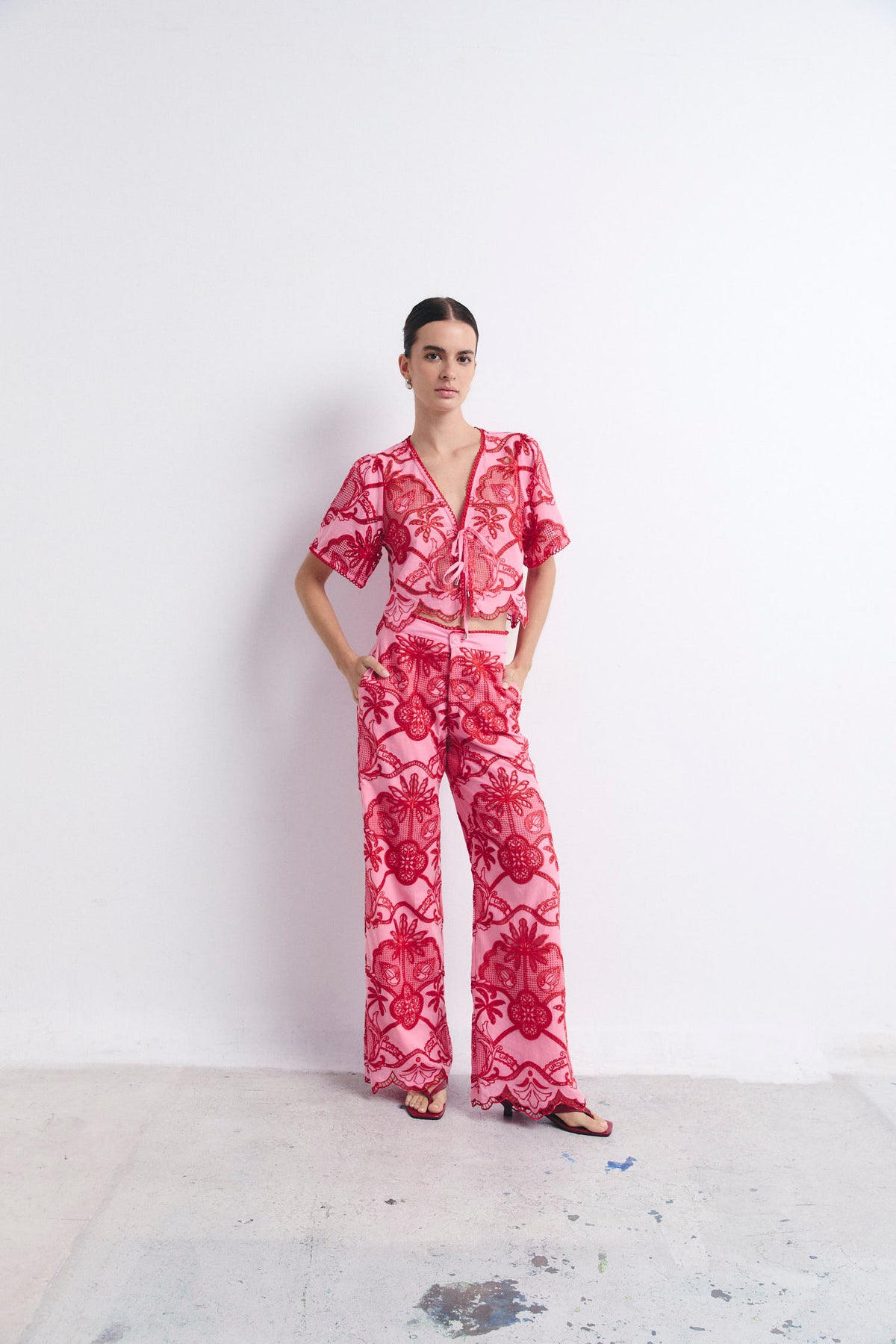 TOSSA BLOUSE LOBSTER PINK