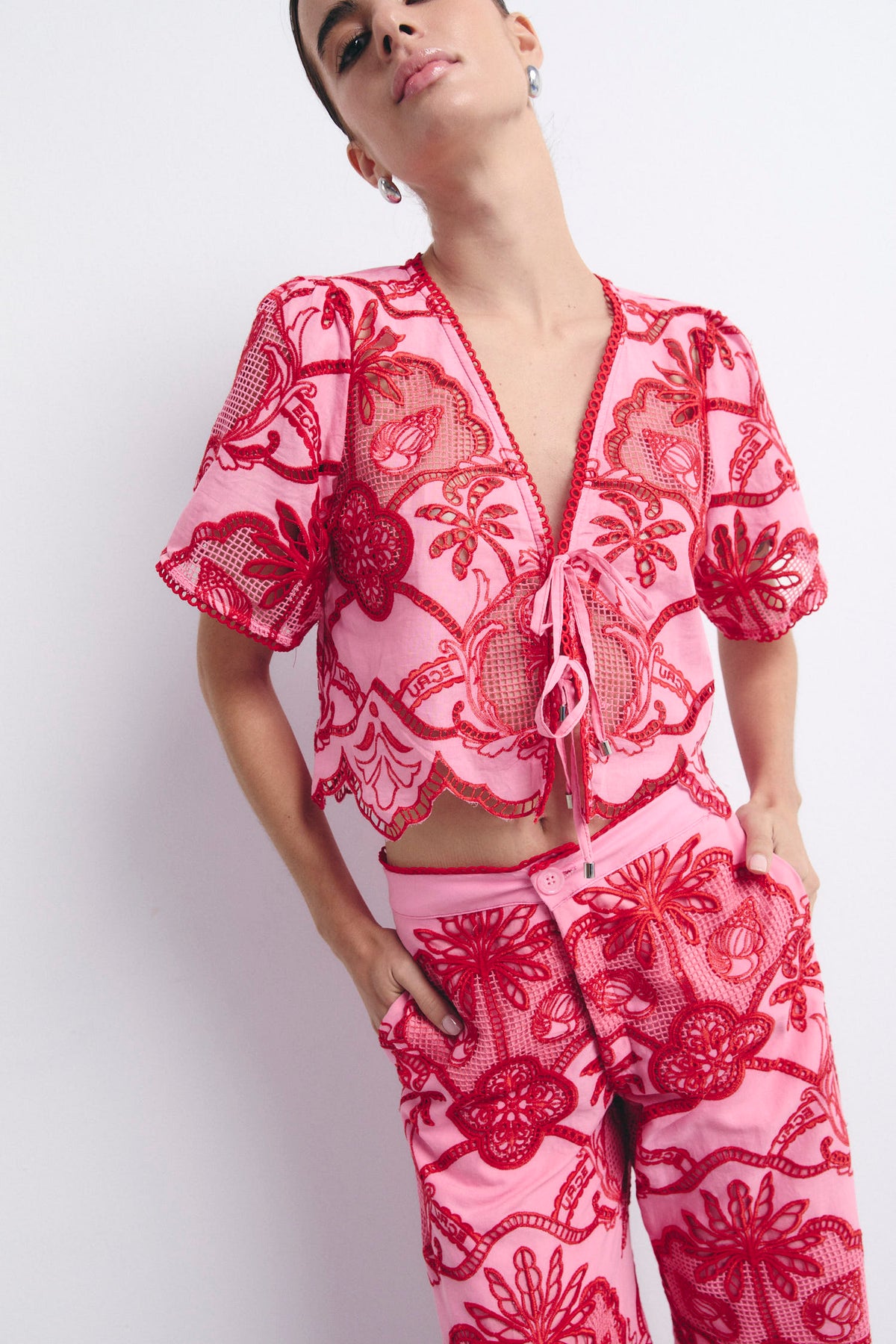 TOSSA BLOUSE LOBSTER PINK