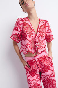 TOSSA BLOUSE LOBSTER PINK