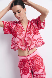 TOSSA BLOUSE LOBSTER PINK