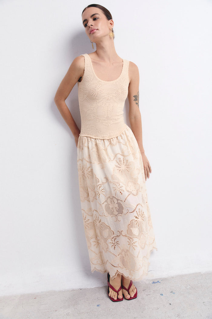 LETIZIA DRESS ECRU