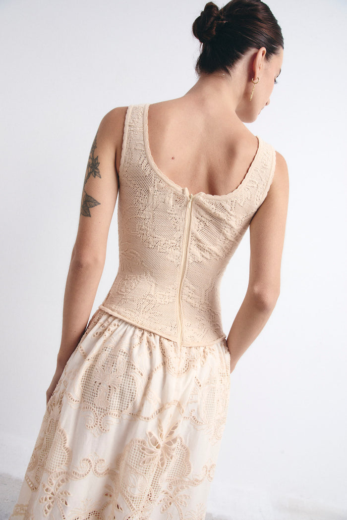 LETIZIA DRESS ECRU