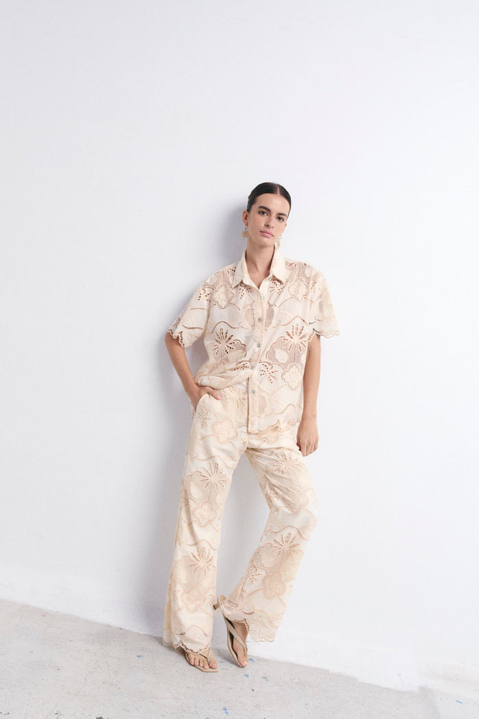 TOSSA PANTS MACADAMIA