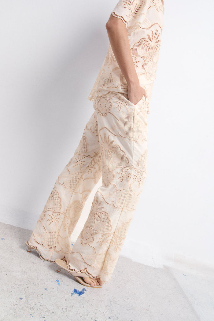 TOSSA PANTS MACADAMIA