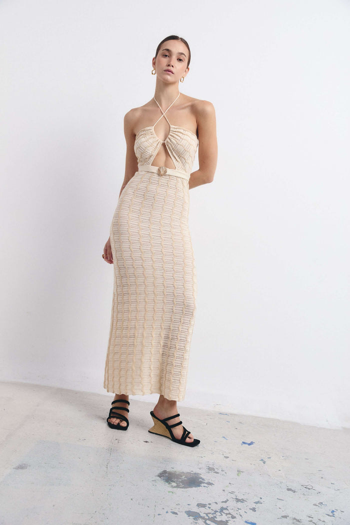 TROPEA DRESS ECRU