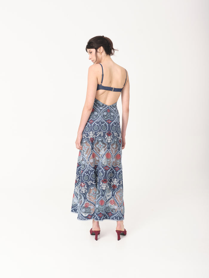 ROBIN DRESS VINTAGE BLUE