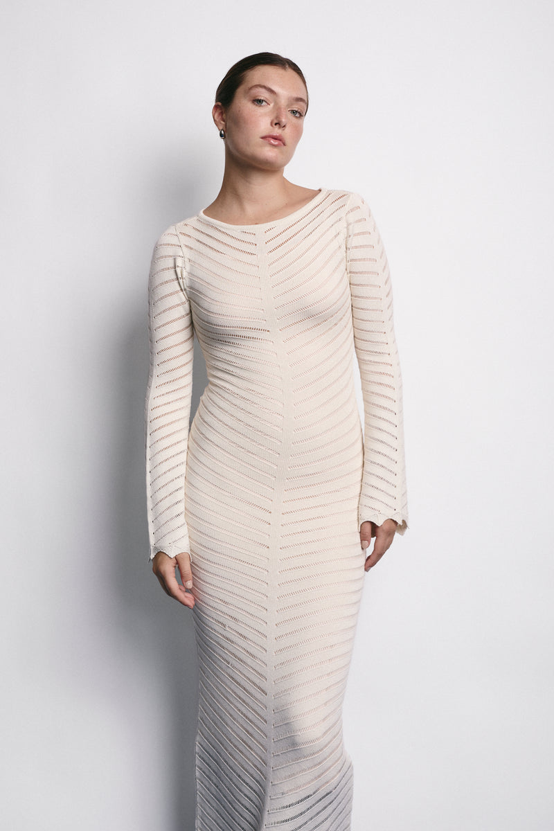 MARGARET DRESS ECRU