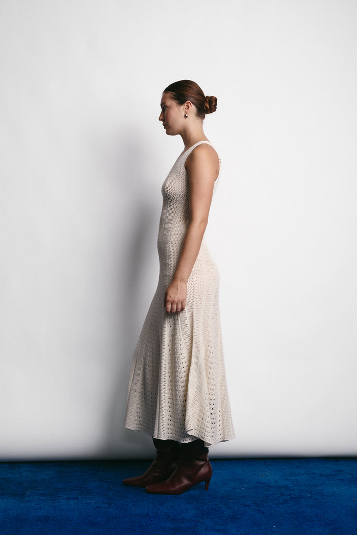 HELENA DRESS ECRU