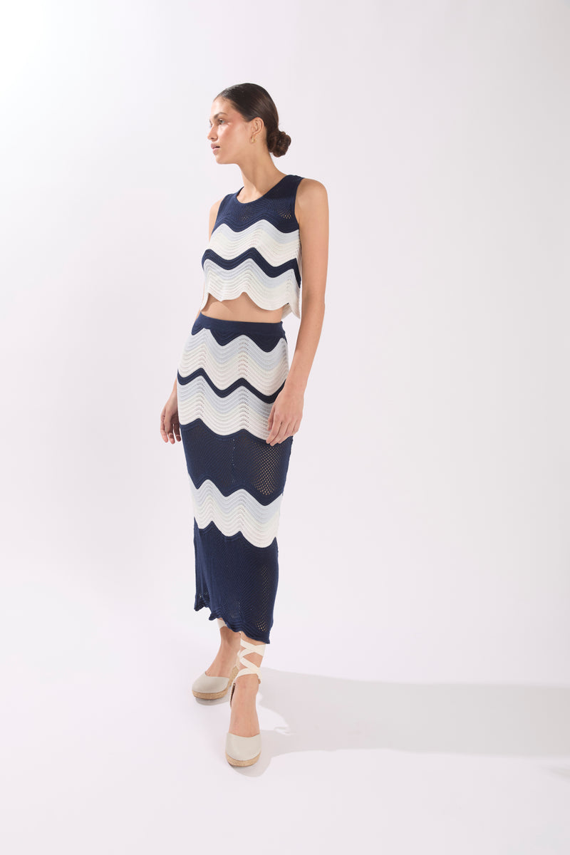 LOREN SKIRT MONACO BLUE