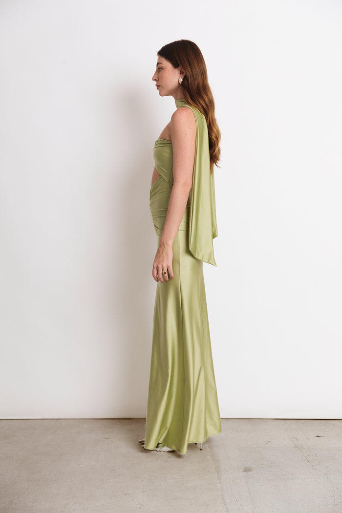 MAGGIE DRESS MATCHA