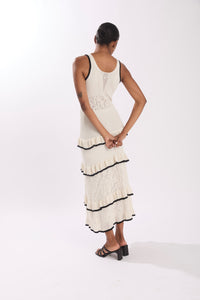 BARDOT DRESS ECRU