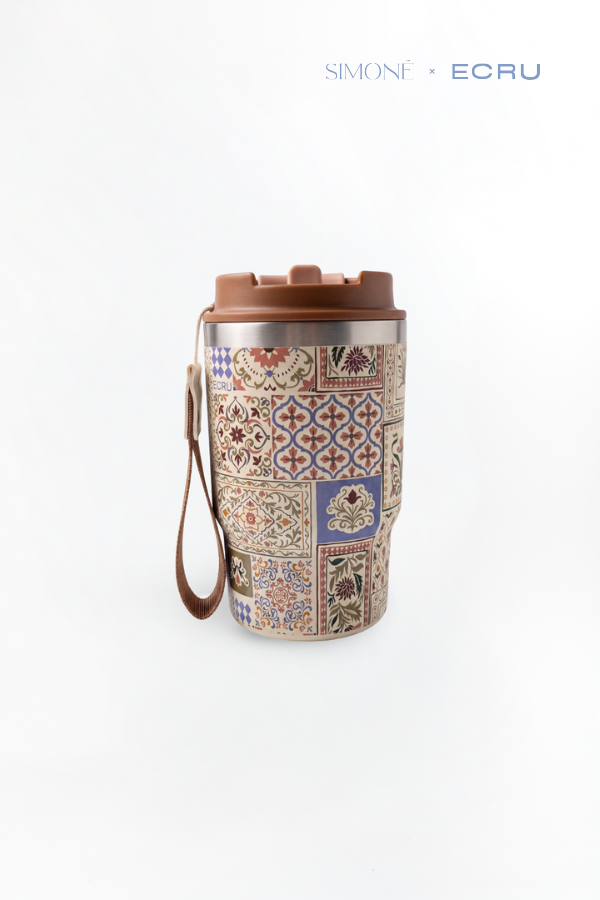 ORNAMENTAL BLOOM COFFEE TUMBLER