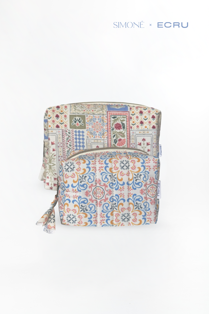 ORNAMENTAL BLOOM DOUBLE POUCH