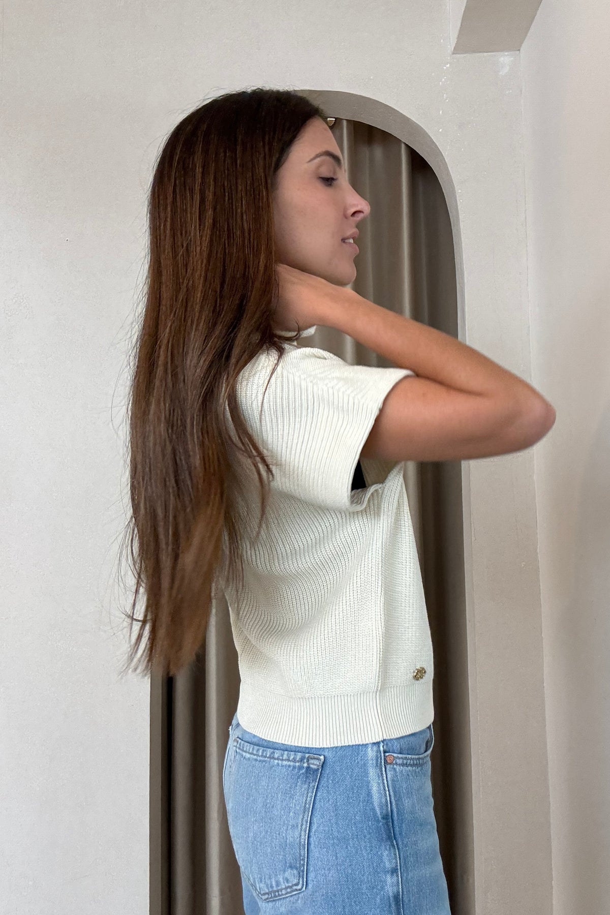 JANE TOP ECRU