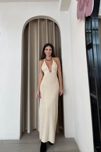 PHOENIX DRESS MACADAMIA