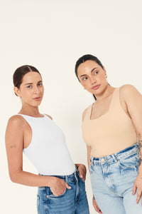 2 PACK BODYSUITS IVORY/NUDE