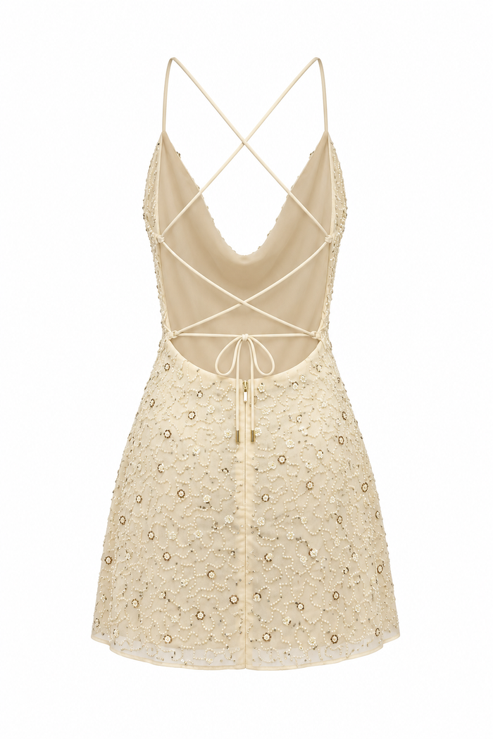HALO DRESS CHAMPAGNE