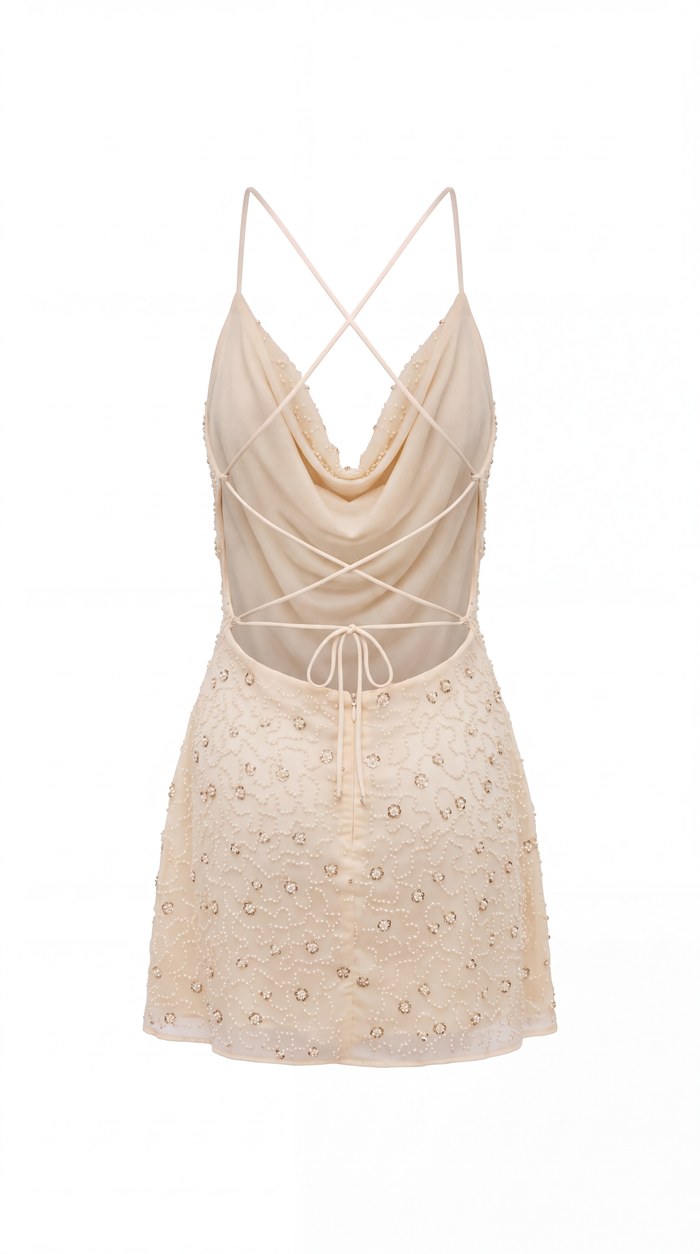 HALO DRESS CHAMPAGNE