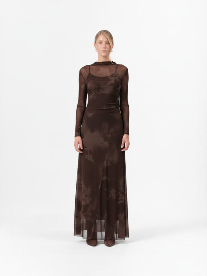 MOSS DRESS CHOCOLATE