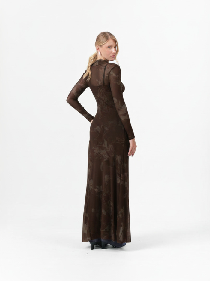 MOSS DRESS CHOCOLATE