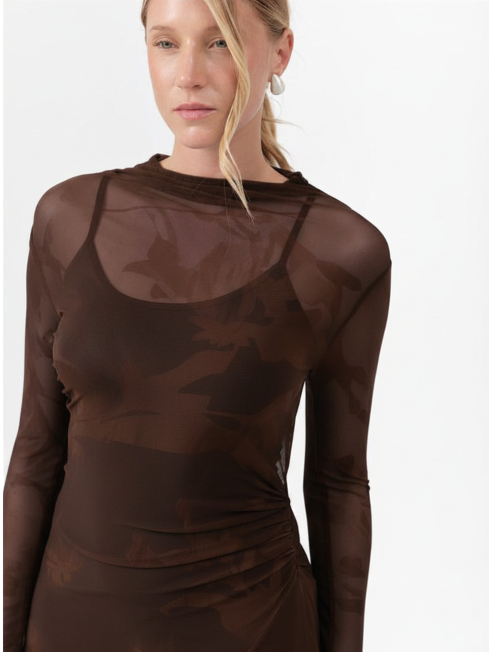 MOSS DRESS CHOCOLATE