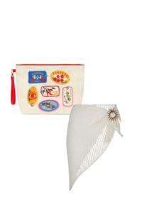 BEACH POUCH + TOSSA WRAP SKIRT