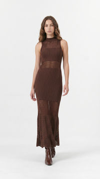FALLOW DRESS CHOCOLATE