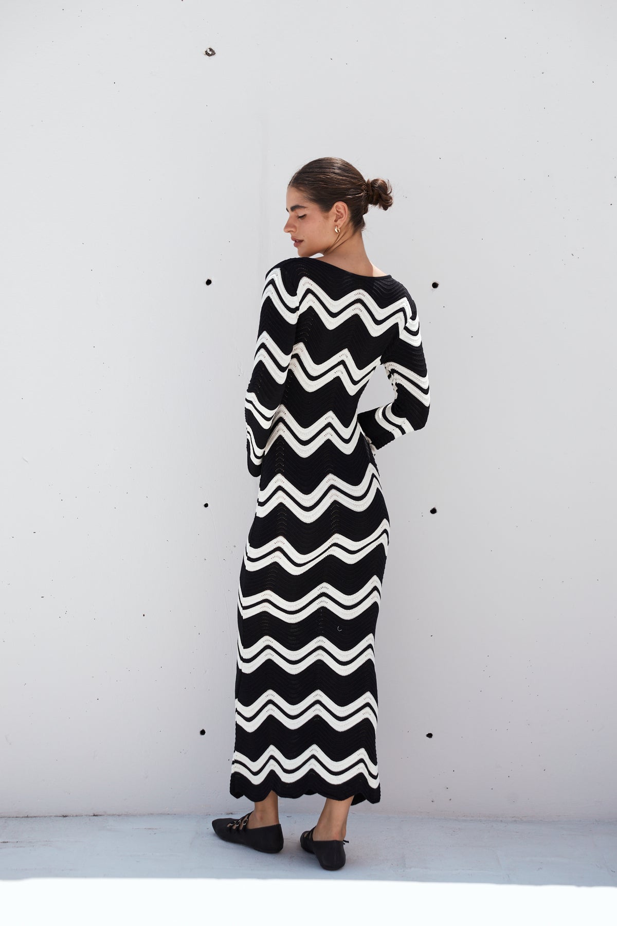 VIRGINIA DRESS BLACK & WHITE