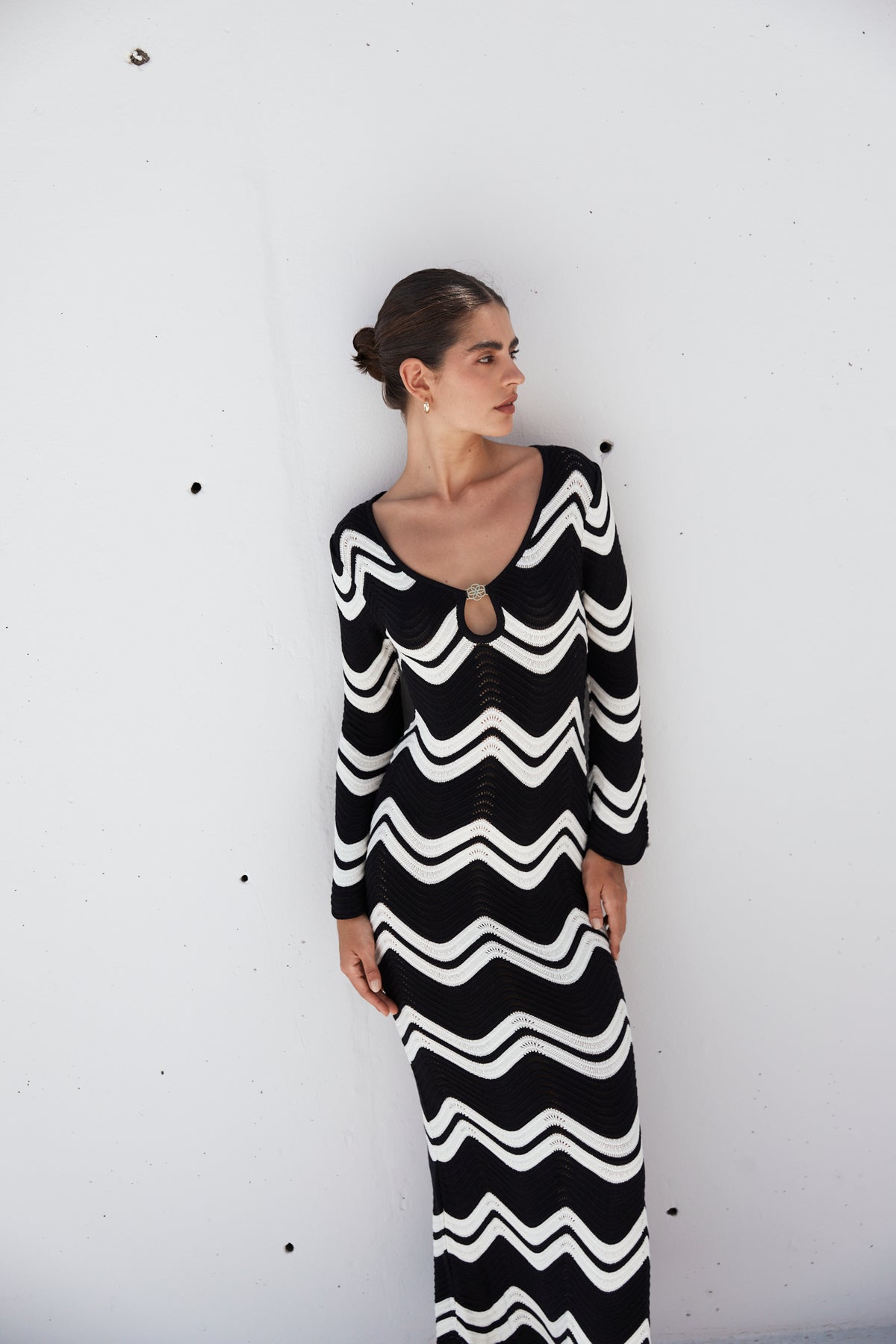 VIRGINIA DRESS BLACK & WHITE
