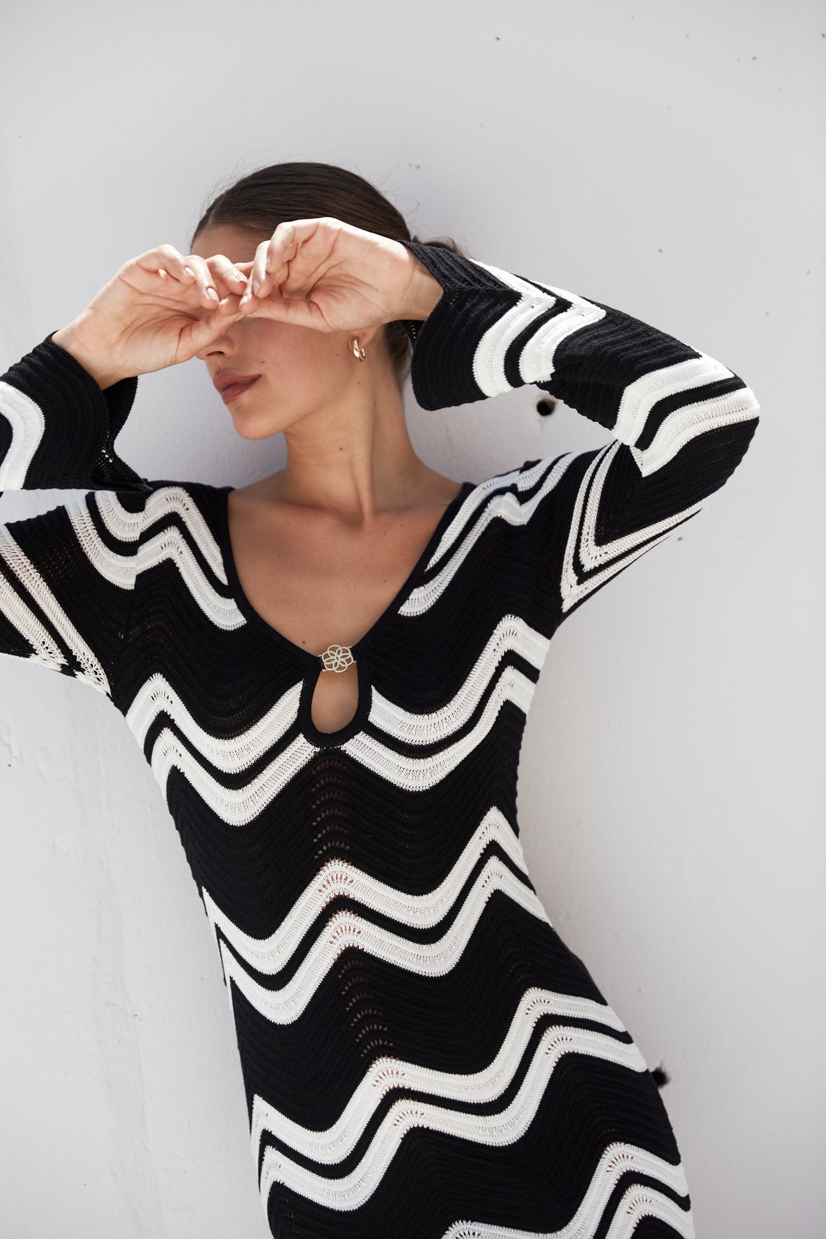 VIRGINIA DRESS BLACK & WHITE