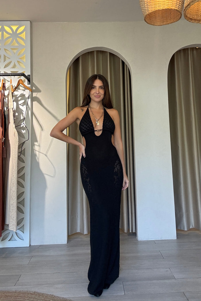 PHOENIX DRESS BLACK