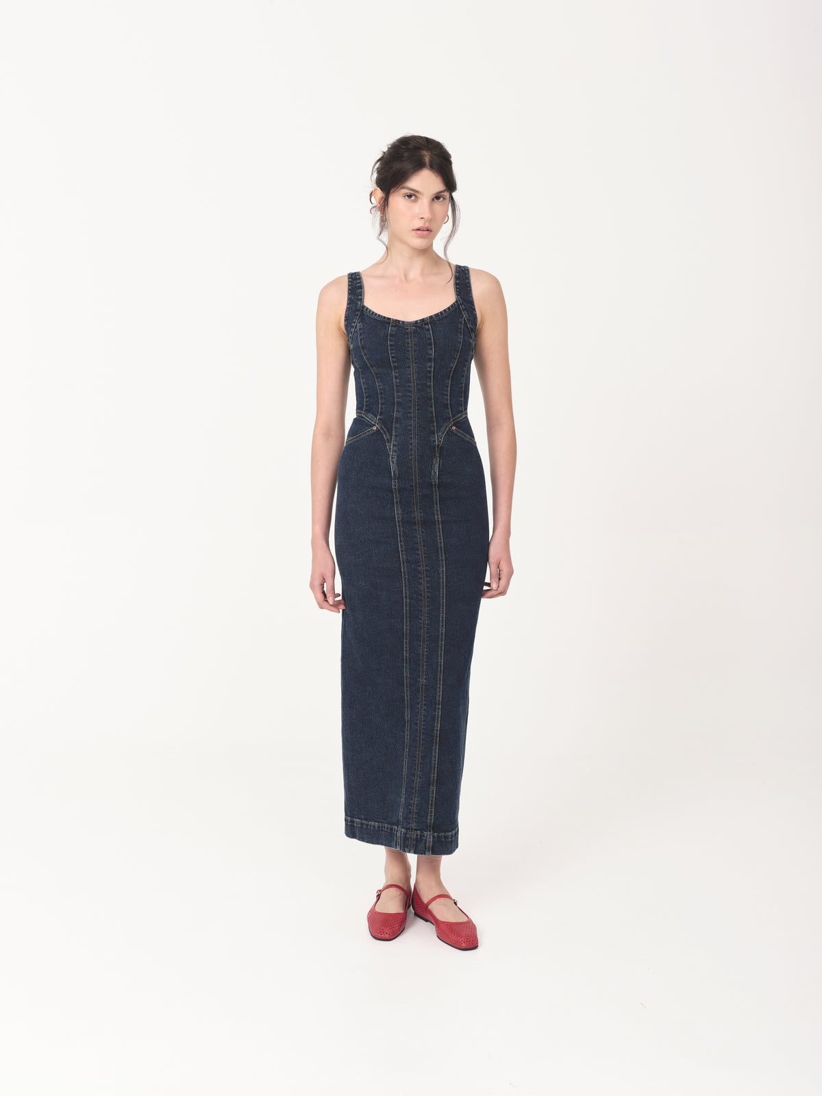 NOVELLE DRESS VINTAGE BLUE VP