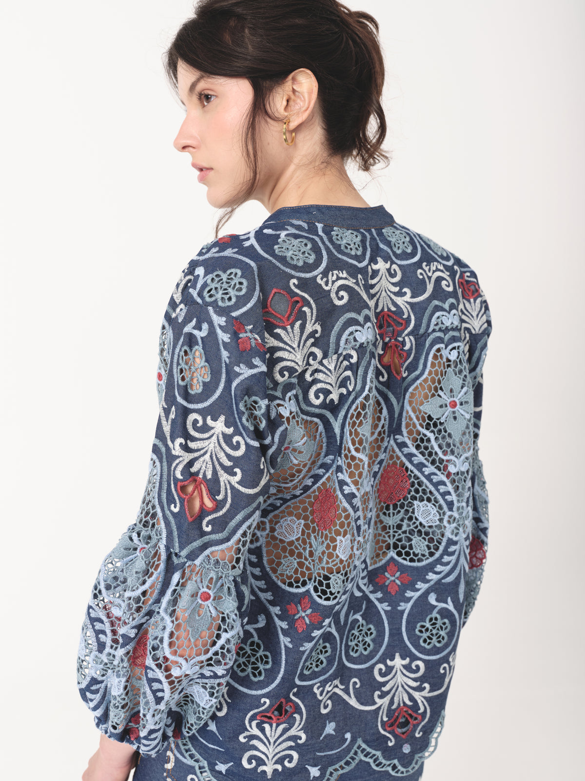 ROBIN BLOUSE VINTAGE BLUE