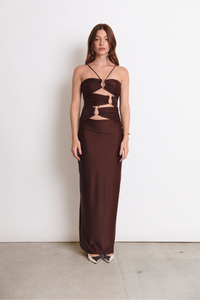DEMI DRESS ESPRESSO