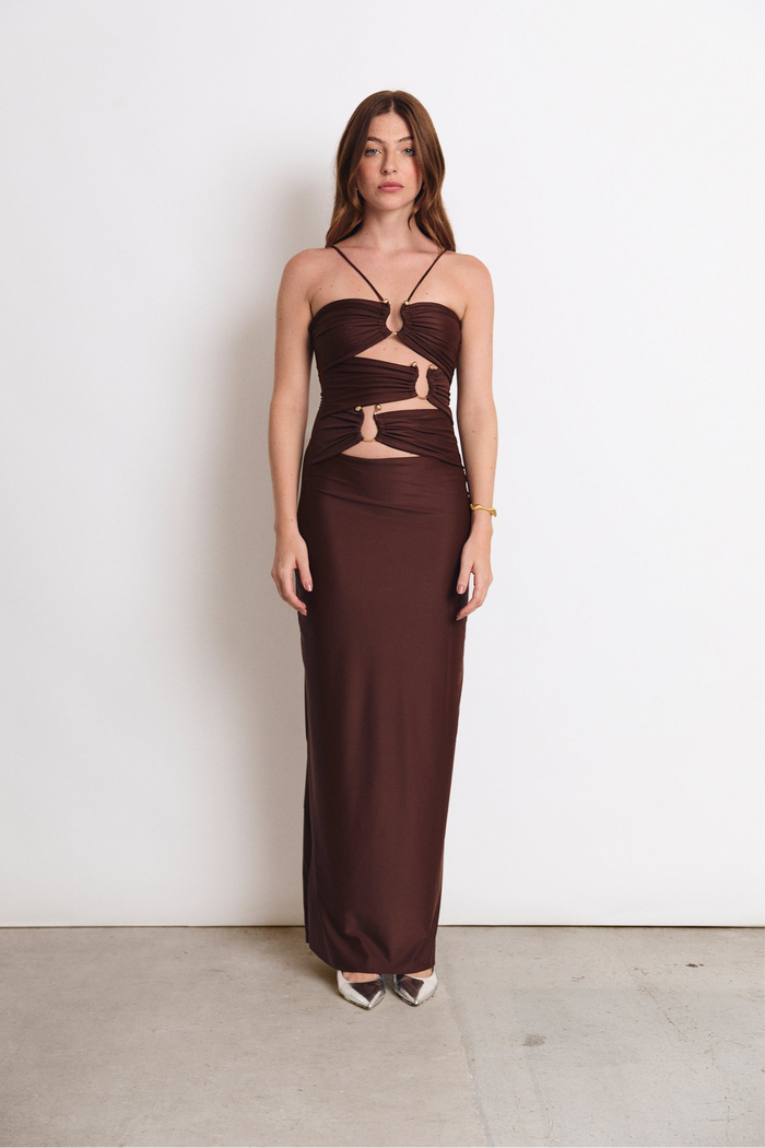 DEMI DRESS ESPRESSO