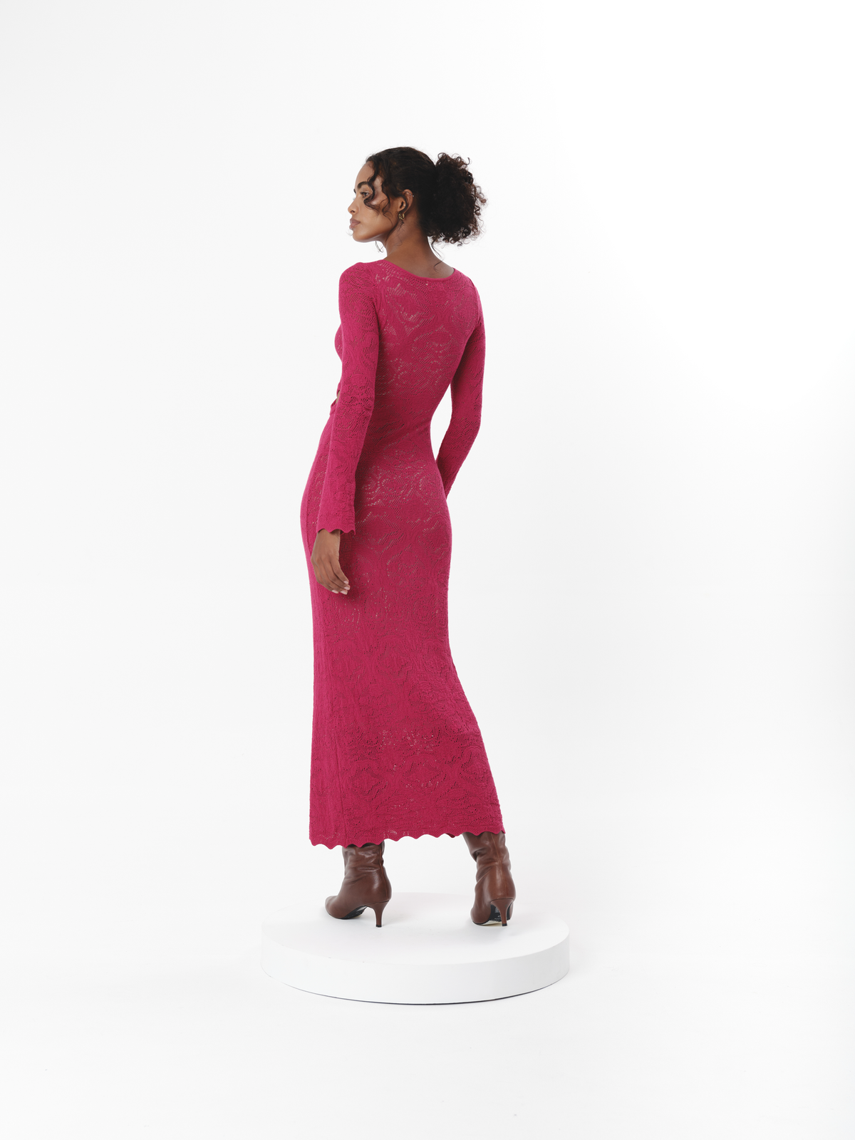 CORELLE DRESS RASPBERRY