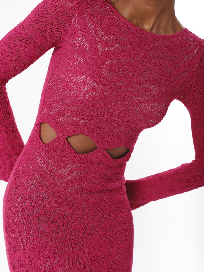 CORELLE DRESS RASPBERRY