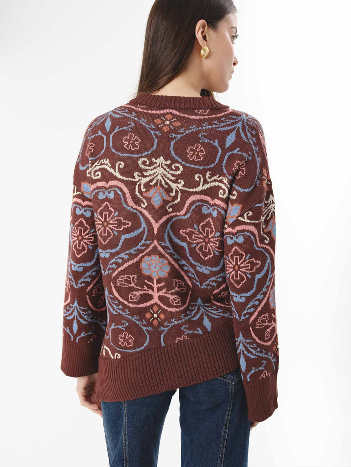 LEORA SWEATER CHOCOLATE