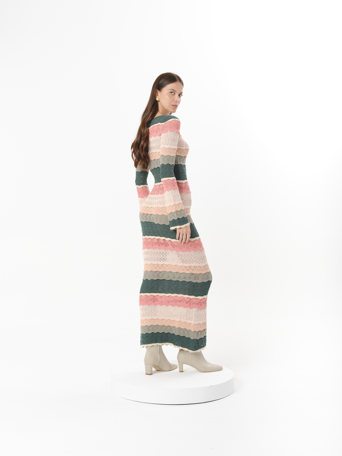 ALLEN DRESS SILVER PEONY