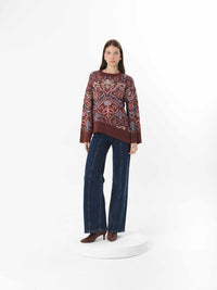 LEORA SWEATER CHOCOLATE
