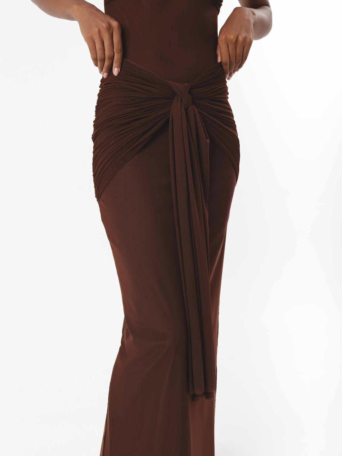 ODELLE DRESS CHOCOLATE