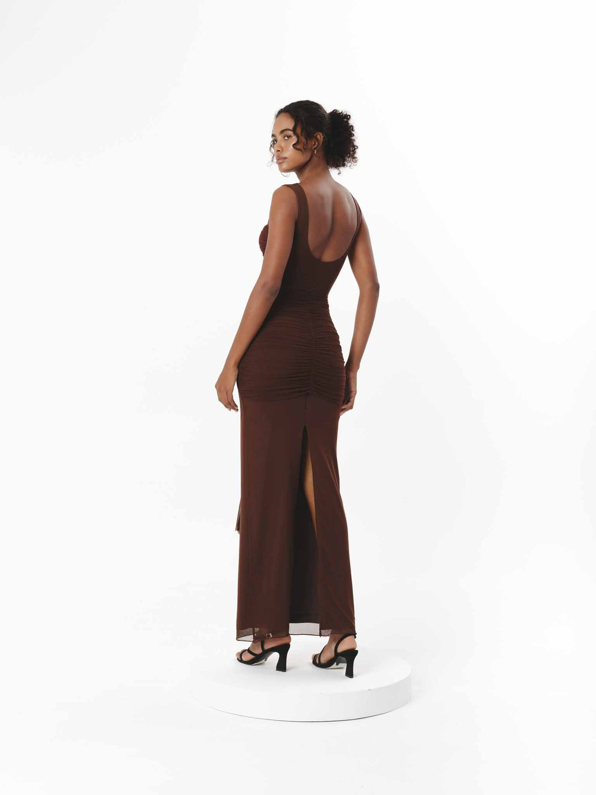ODELLE DRESS CHOCOLATE
