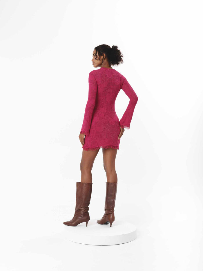 LYRA DRESS RASPBERRY